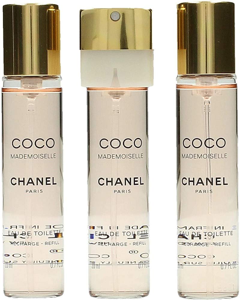 Chanel Coco Mademoiselle Twist & Spray Eau De Toilette Refill 3X20Ml/0.7Oz