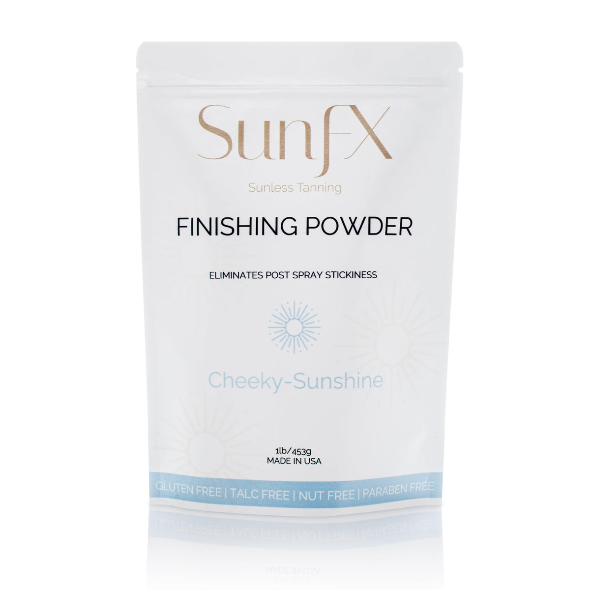 Sunfx Post Spray Tan Setting Powder | Talc-Free Shimmer | 1Lb Cheeky-Sunshine