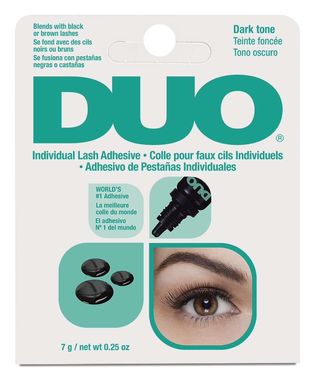 Duo Individual Lash Adhesive For False Lashes, Dark, 0.25 Oz - 1-Pack