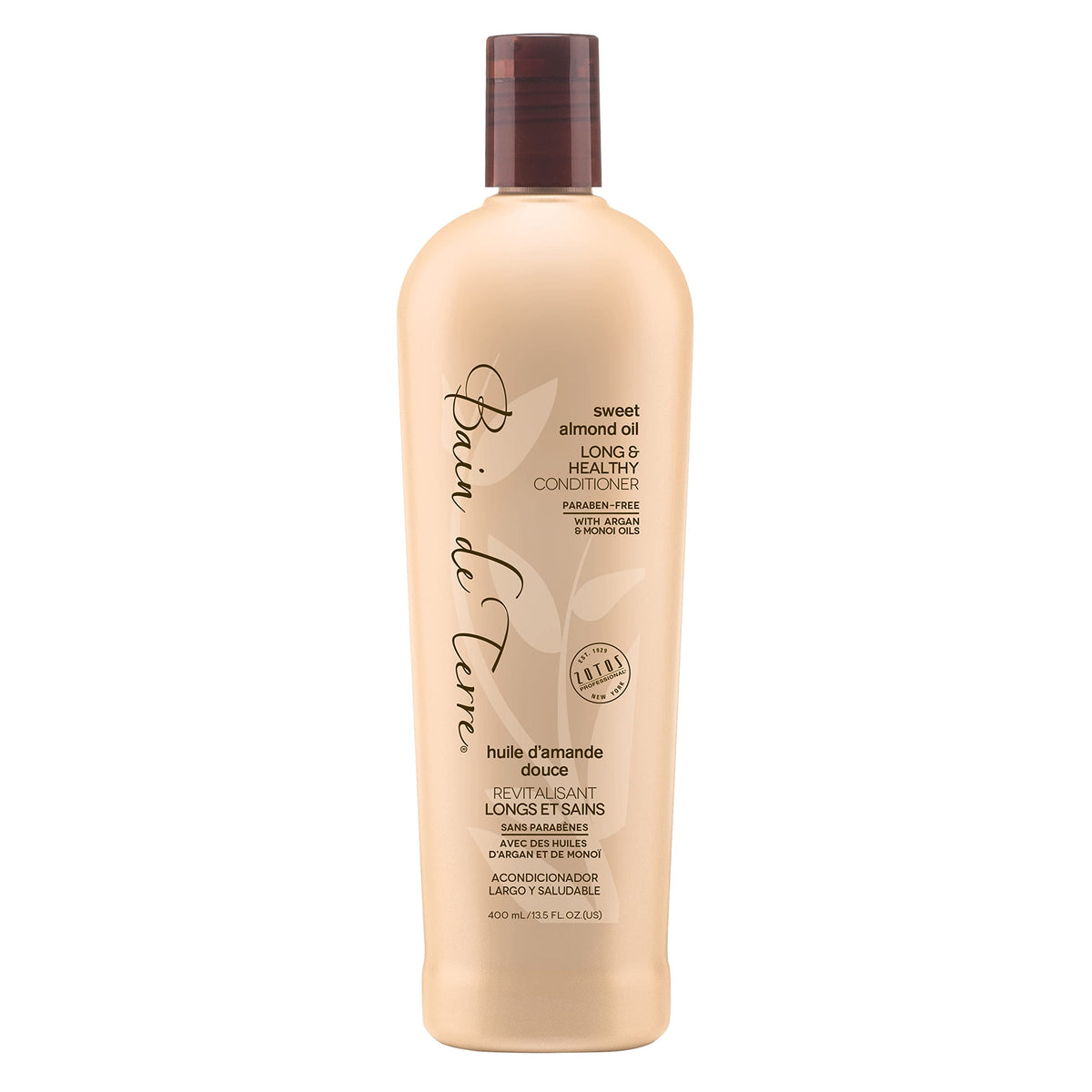 Bain de Terre Long  Healthy Conditioner  Sweet Almond Oil  Long  Growing Hair  Argan  Monoi Oils  Paraben Free  135 Fl Oz