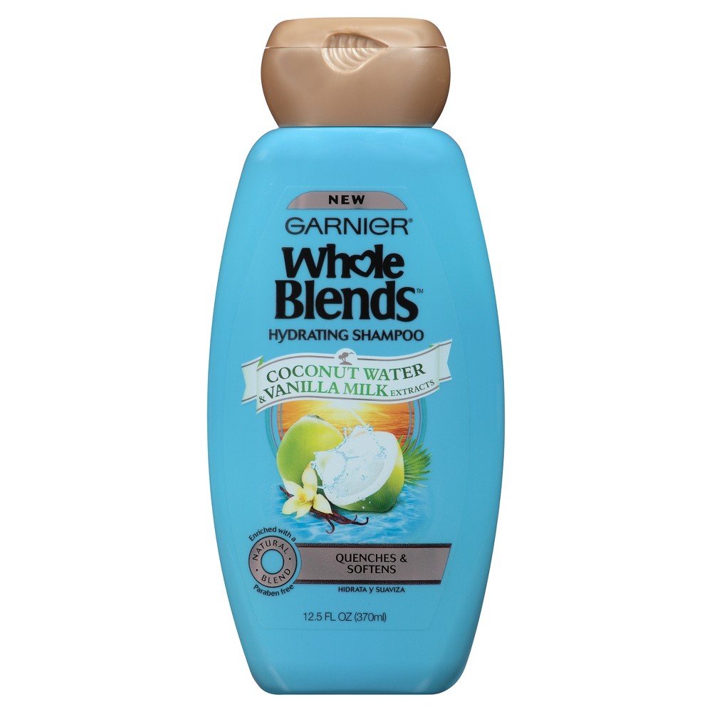 Garnier Whole Blends Coconut Water & Vanilla Milk Shampoo, 12.5 Fl. Oz. - Hydrating Formula