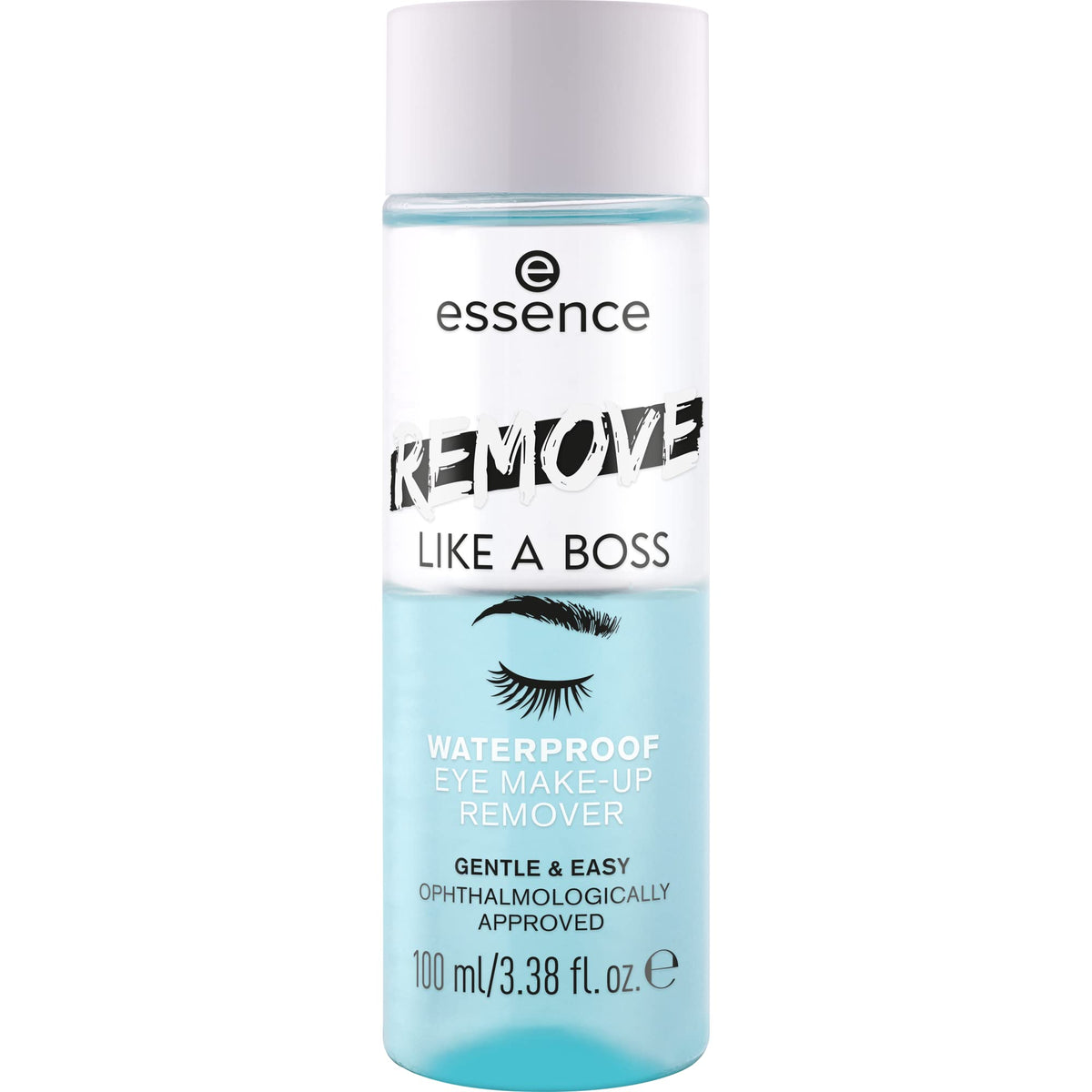 Essence Waterproof Eye & Face Make-Up Remover | Bi-Phase, Vegan, Cruelty-Free, 3.38 Fl Oz