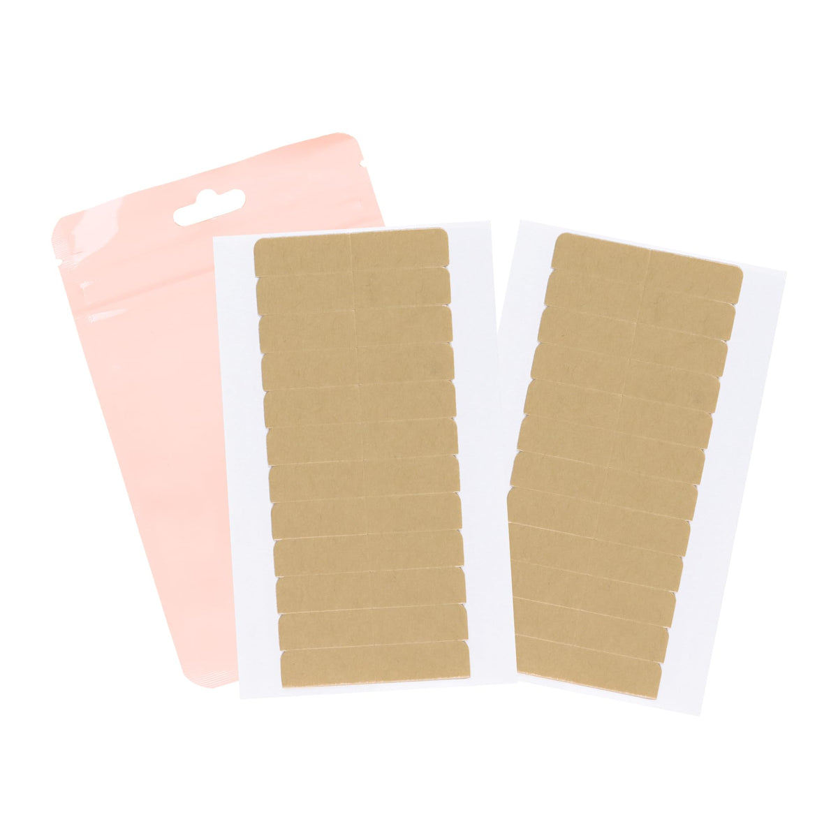 Goo Goo Double Sided Hair Extension Tape - 24Pcs Strong Adhesive Replacement Tabs, 1.6X0.3