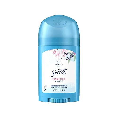 Secret Antiperspirant & Deodorant, Powder Fresh, 1.7 Oz, 6-Pack - Long-Lasting Protection