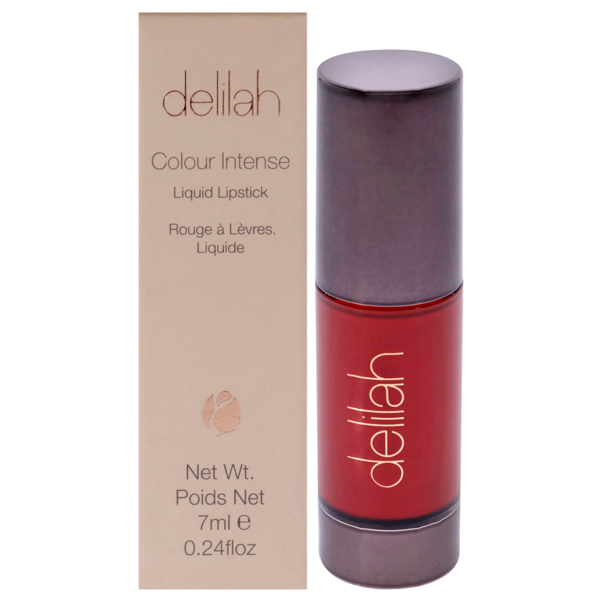 Delilah Colour Intense Liquid Lipstick - Flame, Longwear, Matte, Full Coverage, Paraben Free, 7ml