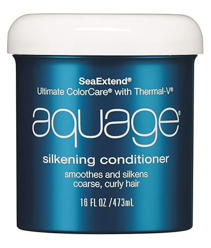 Aquage Silkening Conditioner 16 Oz - Dual Color Protection, Soft & Manageable Hair, Prevents Fade