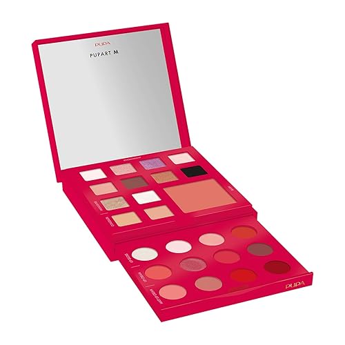 Pupa Milano Pupart M Makeup Palette 003 Red - Blush, Concealer, Highlighter, Eyeshadow, Lip Gloss