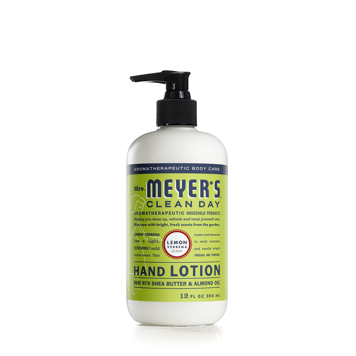 Mrs. Meyer'S Clean Day Hand Lotion, Non-Greasy, Lemon Verbena, 12 Oz, Cruelty