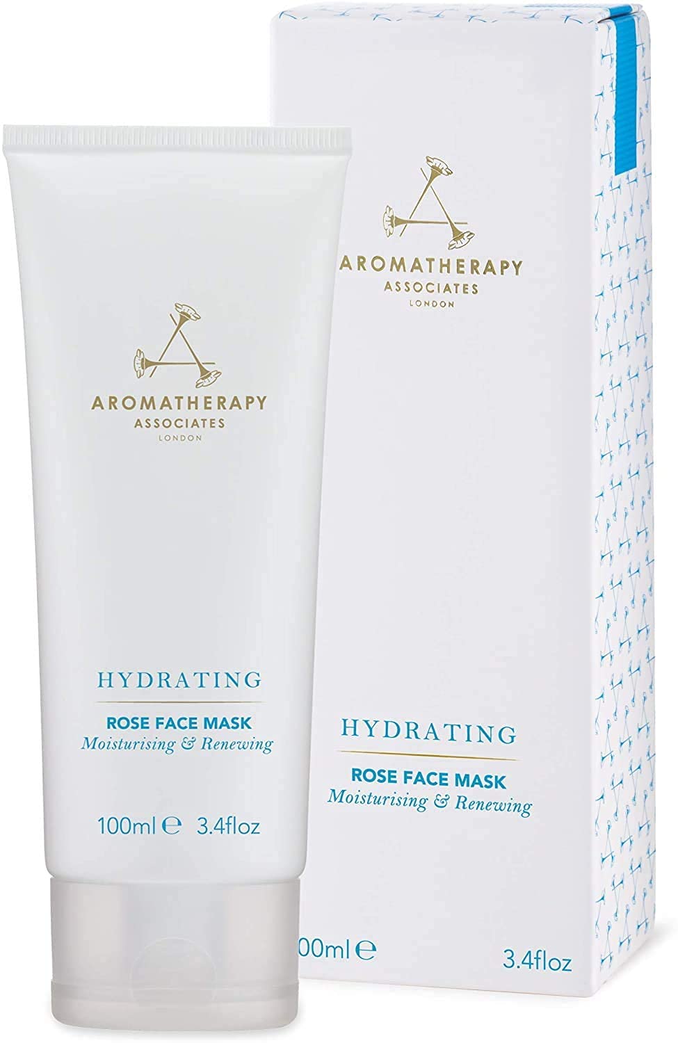 Aromatherapy Associates Hydrating Rose Face Mask - Moisturizing Gel For Glowing Skin, 3.4 Oz