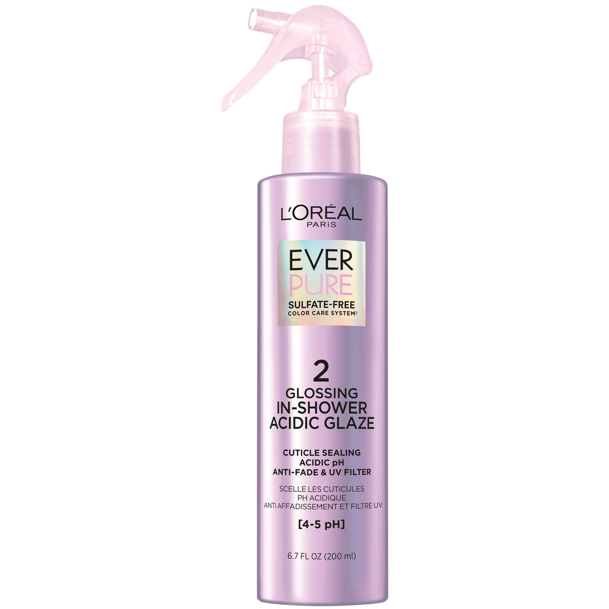 L'Oreal Paris Everpure Sulfate Free Glossing In Shower Glaze With Argan Oil, 6.7 Oz