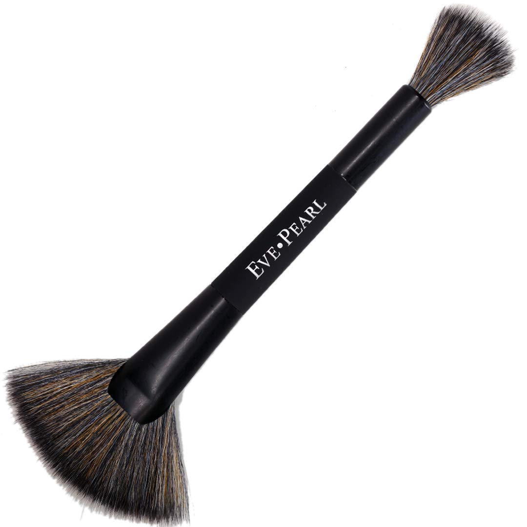 Eve Pearl Dual Ended Makeup Brush Set - Contour, Concealer, Highlighter, Cruelty-Free, Hypo