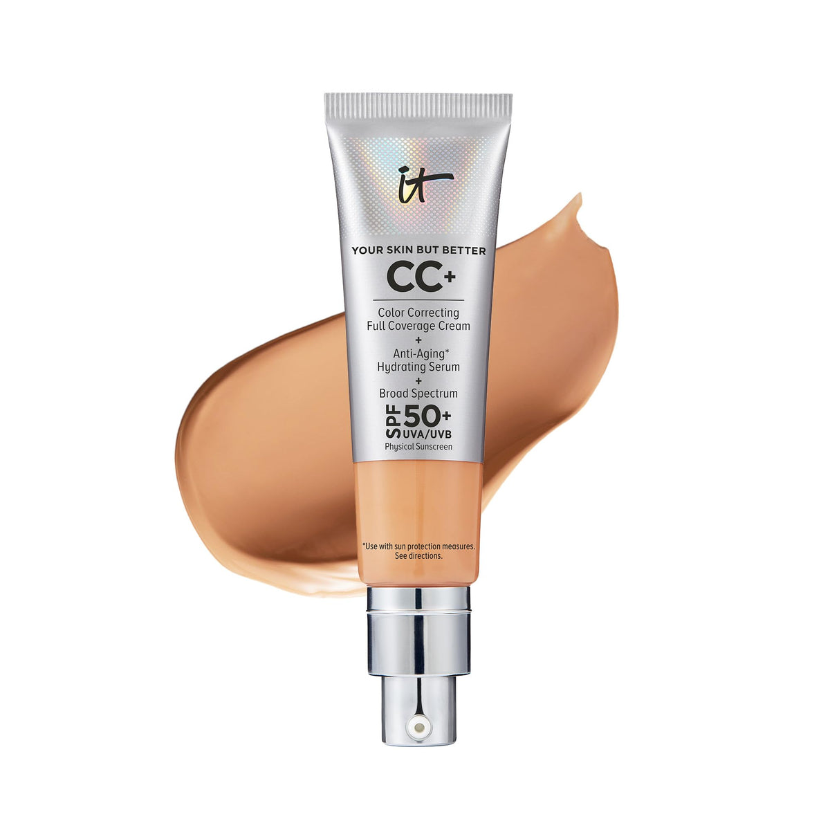 It Cosmetics Cc+ Cream Neutral Tan - Full-Coverage Foundation & Spf 50+ - 1.08 Fl Oz