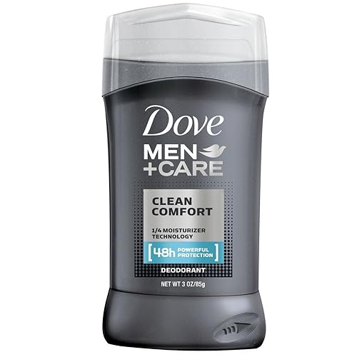 Dove Men+Care Deodorant Stick, 48 Hour Odor Protection, Clean Comfort, 3 Ounce, 3 Count