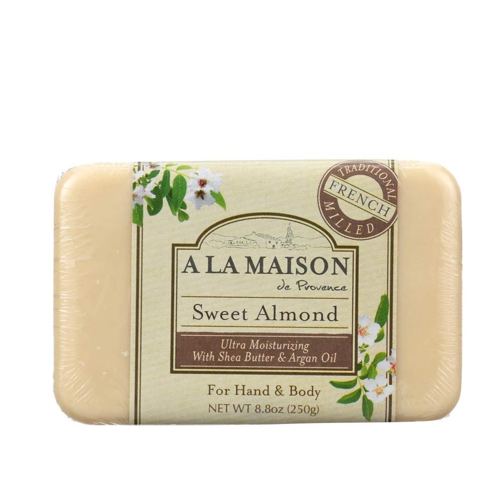 A La Maison Sweet Almond Bar Soap - 8.8 Oz, Moisturizing, Natural Ingredients