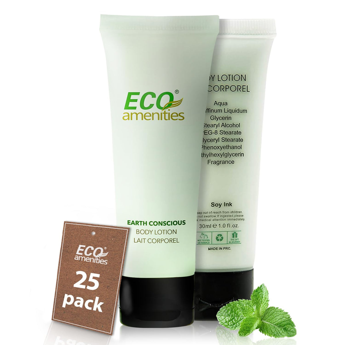 Eco Amenities Travel Size Lotion - 25 Pack, 30Ml Mini Hand Lotion For Hotels, Spas, Airbnbs