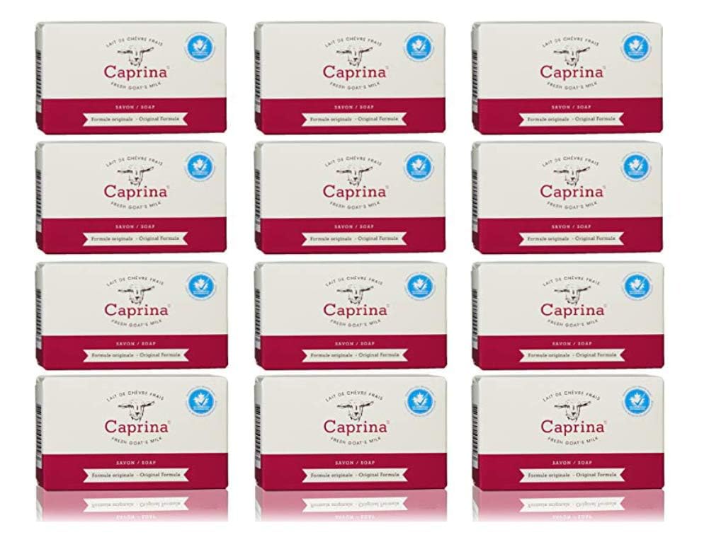 Caprina Fresh Goat'S Milk Soap - Original, 12 Count Bars - Moisturizing & Gentle Cleanser