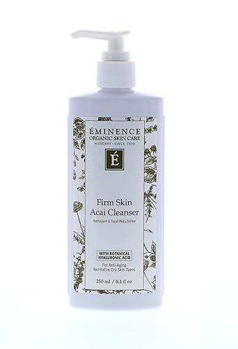 Eminence Organic Skincare Firm Skin Acai Cleanser with Hyaluronic Acid, 8.4 Fl Oz