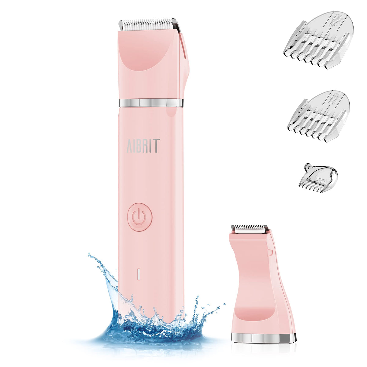 Aibrit Pro 2-In-1 Electric Bikini Trimmer For Women, Waterproof Hair Removal Razor, Portable Shaver