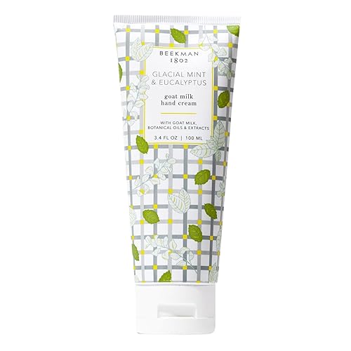 Beekman 1802 Glacial Mint Eucalyptus Hand Cream, 3.4 Oz, Nourishing & Hydrating, Sensitive Skin