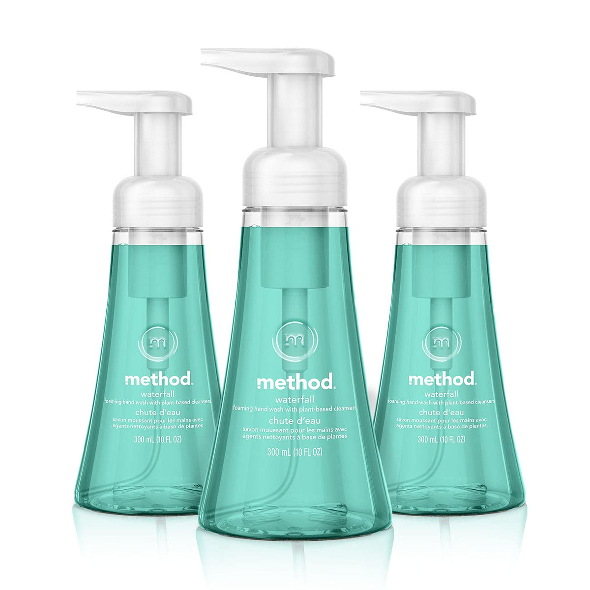 Method Foaming Hand Soap, Waterfall Scent, Biodegradable, 10 Fl Oz (Pack Of 3)