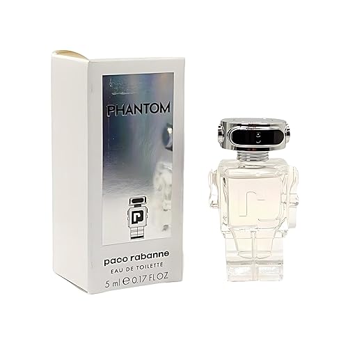 Paco Rabanne Phantom Mini EDT Splash for Men, 0.17 Fl Oz - Fresh & Modern Fragrance, Ideal Travel Size Perfume