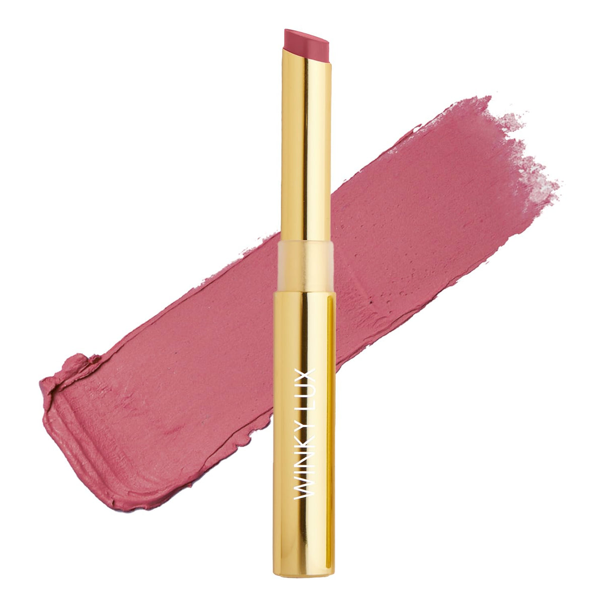 Winky Lux Skinny Plump Lipstick - Natural Long-Lasting Demi-Matte In Room Service (Muted Pink)