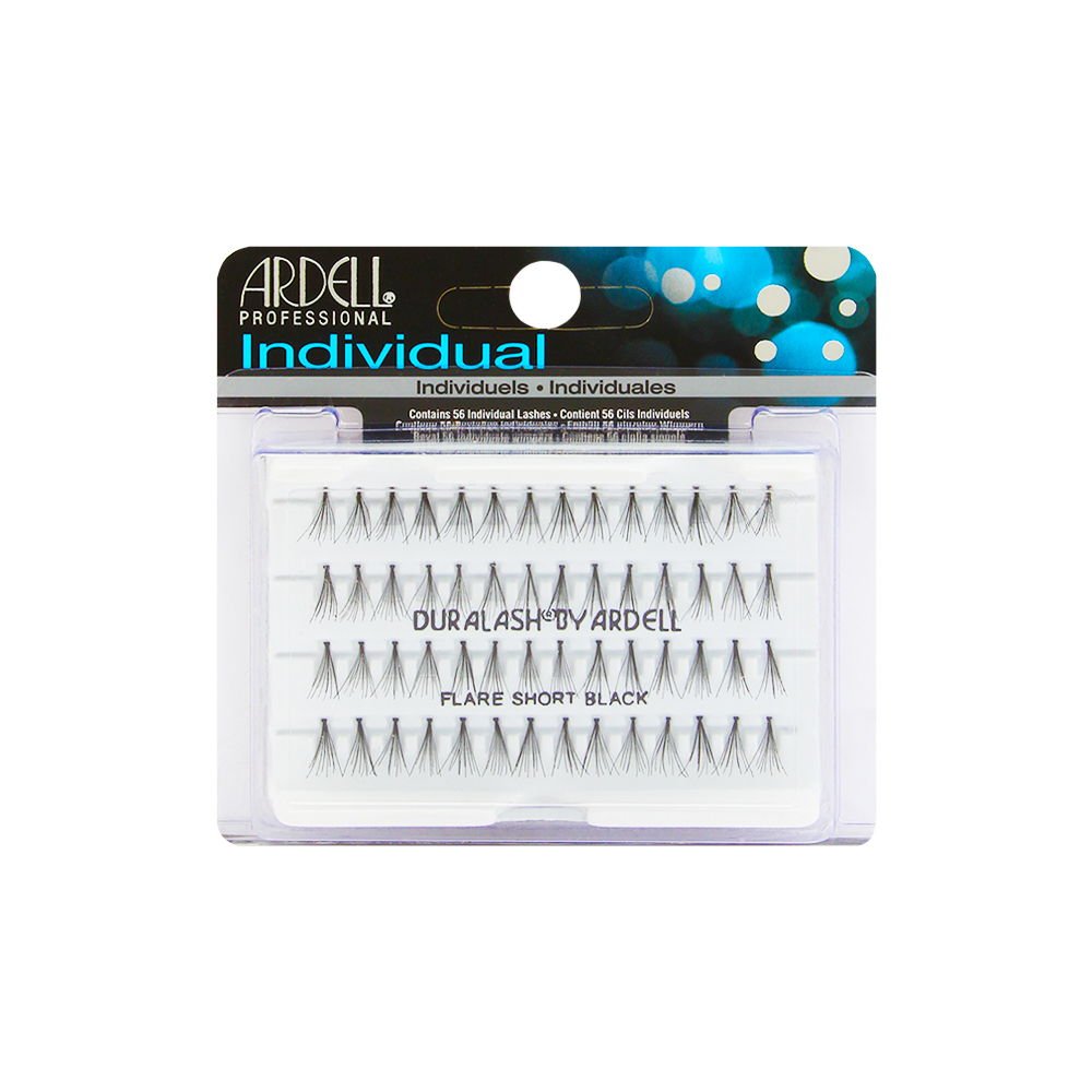 Ardell 30110 Short Black Duralash False Lashes - Pack Of 3, Lightweight & Reusable