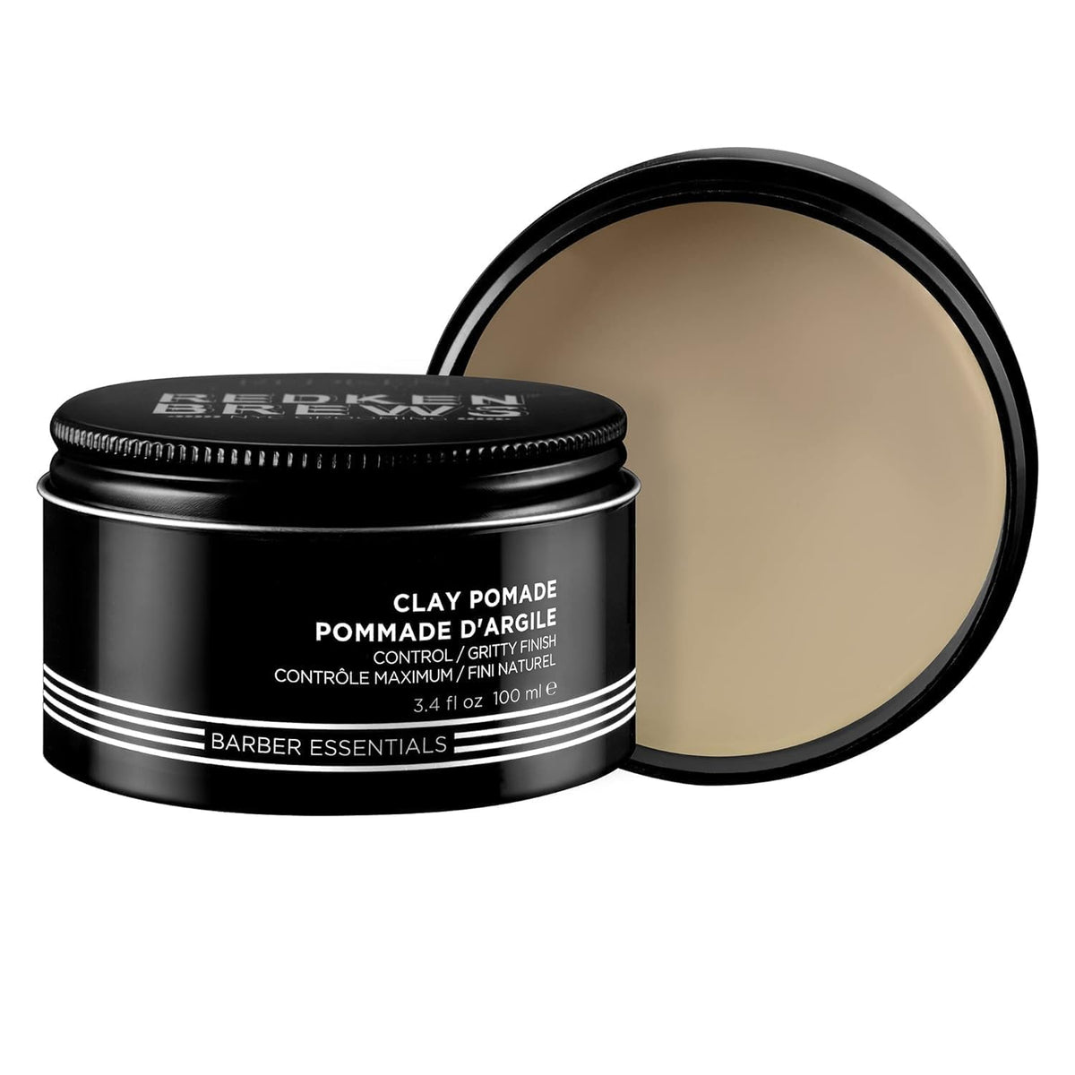 Redken Brews Clay Pomade For Men - High Hold, Matte Finish, Volumizing For Fine & Medium Hair 3.4