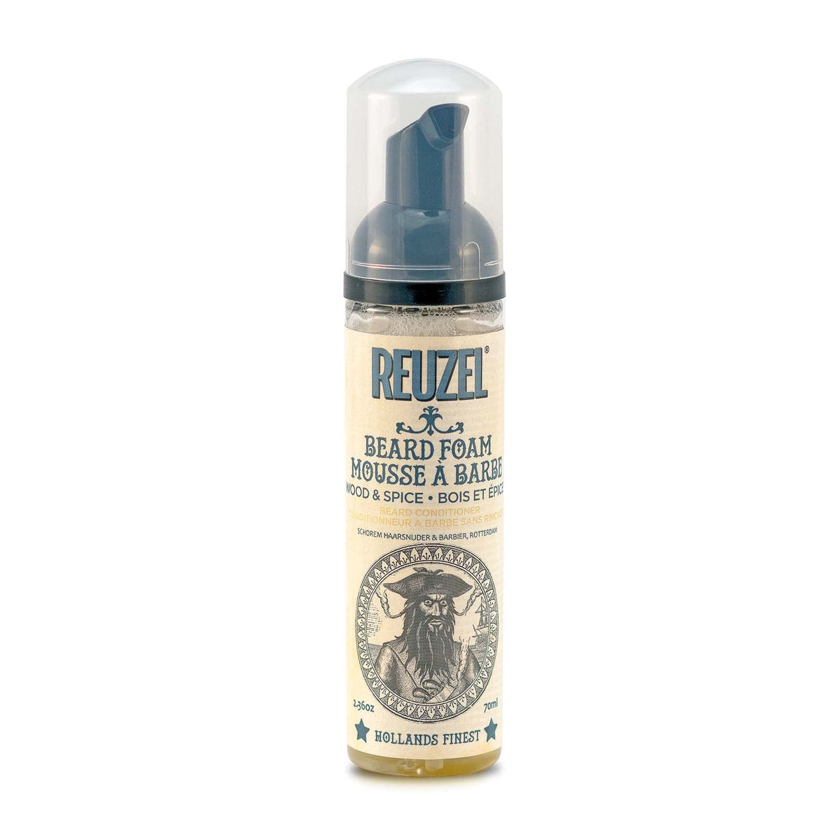 Reuzel Wood And Spice Beard Foam - Deodorizing, 2.36 Oz For Fresh, Healthy Beards