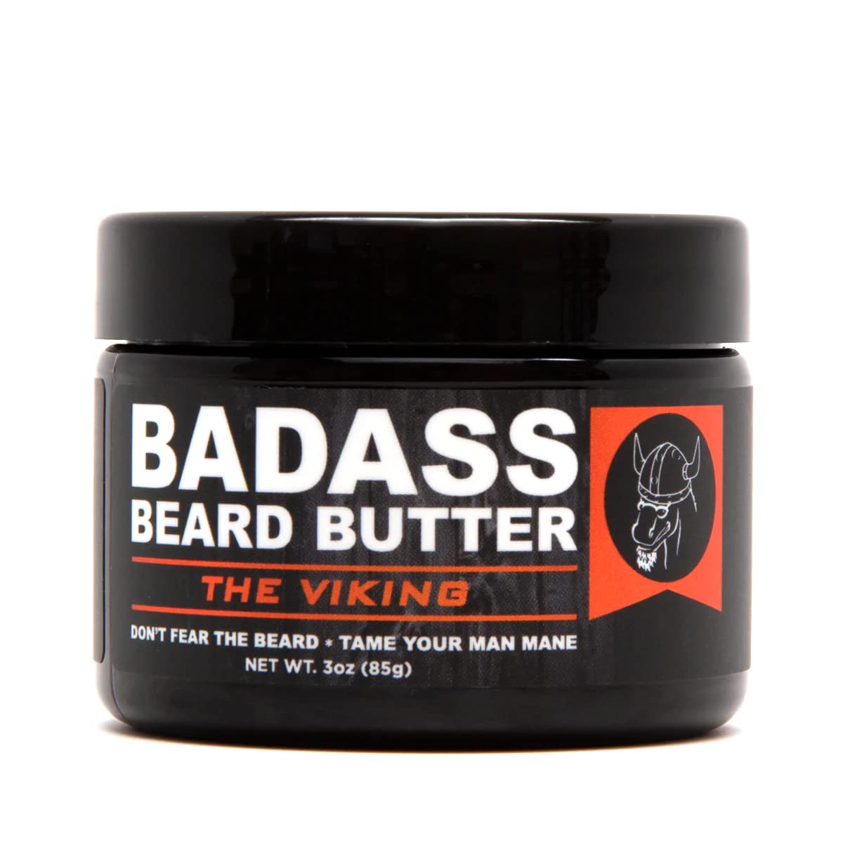 Badass Beard Care Viking Beard Butter - 3 Oz Natural Ingredients For Soft, Itch-Free Beards