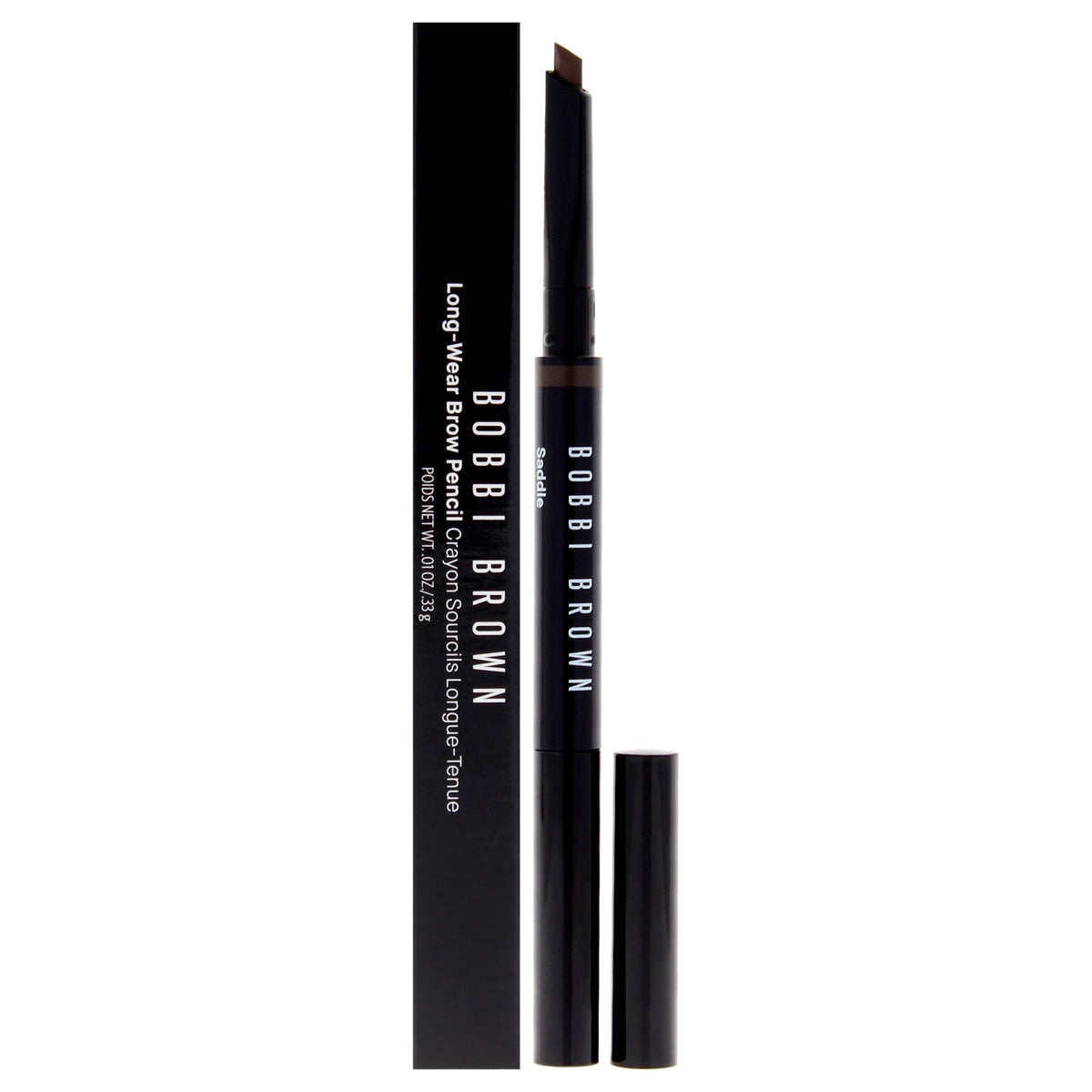 Bobbi Brown Long Wear Brow Pencil, 0.1 Oz, Saddle - Perfect Eyebrow Definition For Women