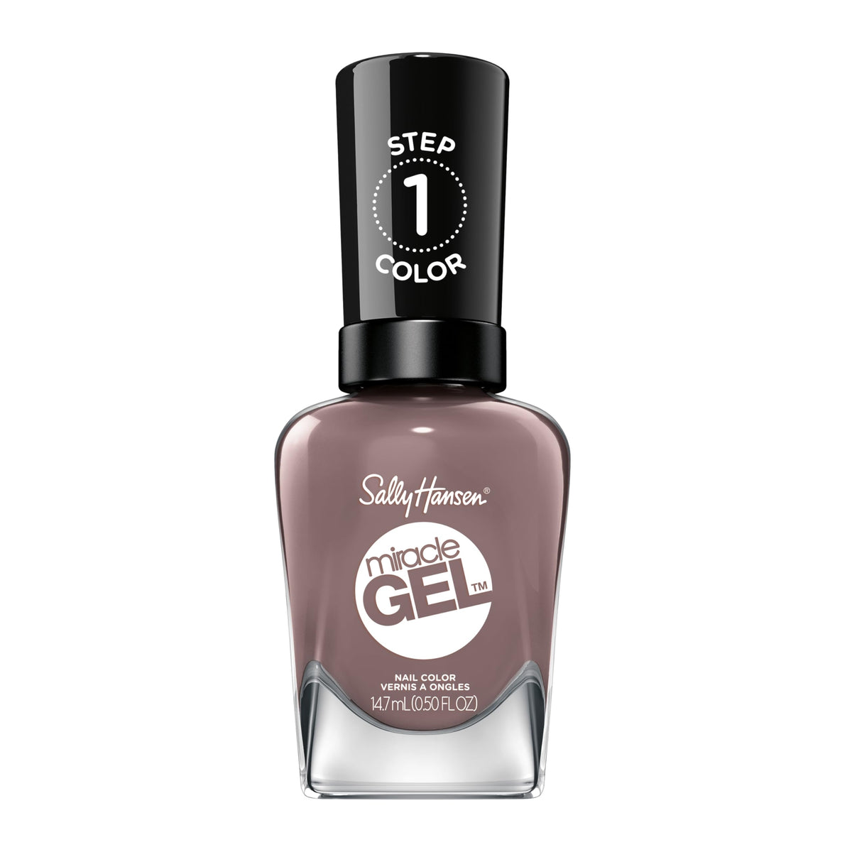 Sally Hansen Miracle Gel Nail Polish, To The Taupe, Long Lasting, No Uv Lamp Needed, 0.5 Fl Oz