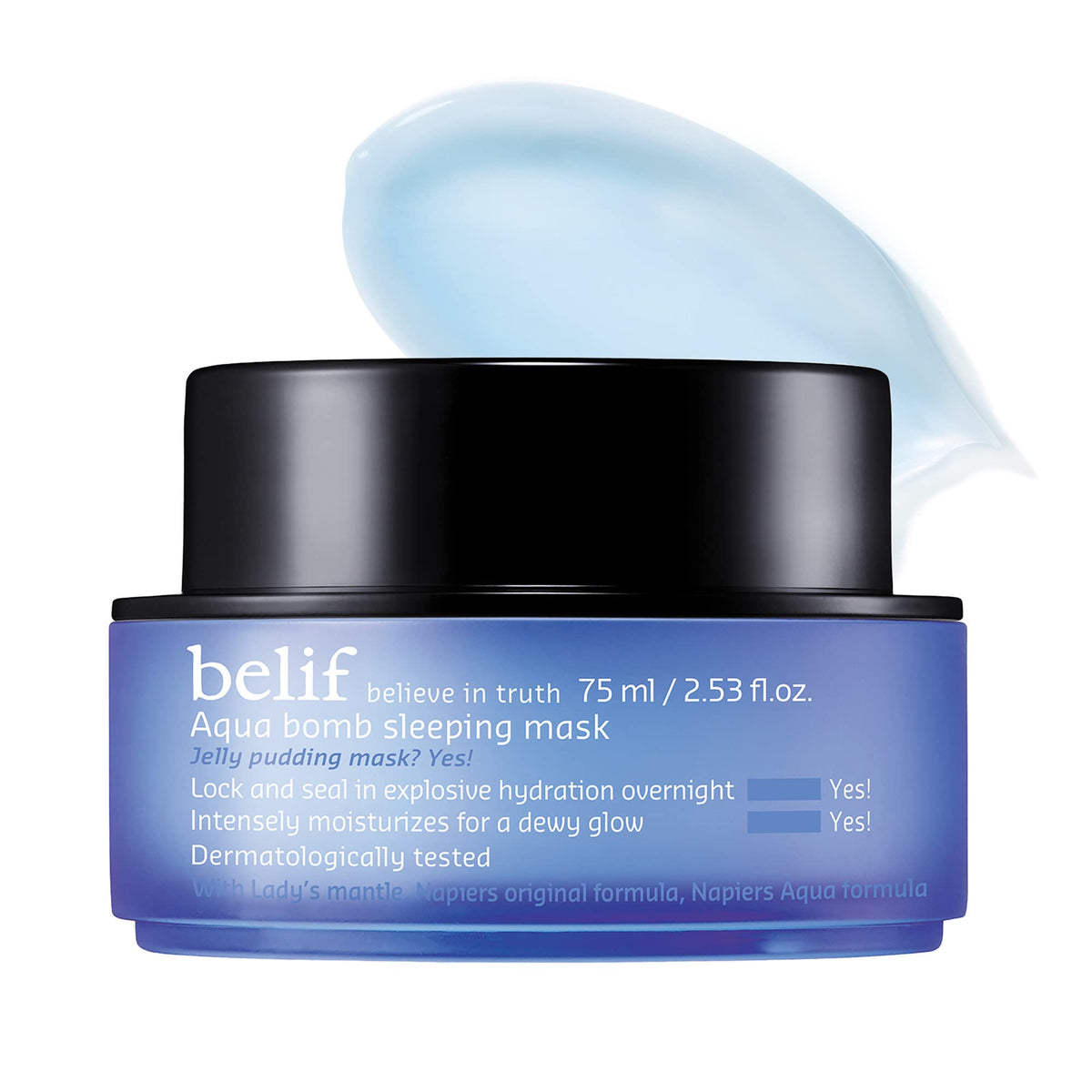 Belif Aqua Bomb Sleeping Mask - Hydrating Overnight Moisturizer, 1.6 Fl Oz, Korean Skincare