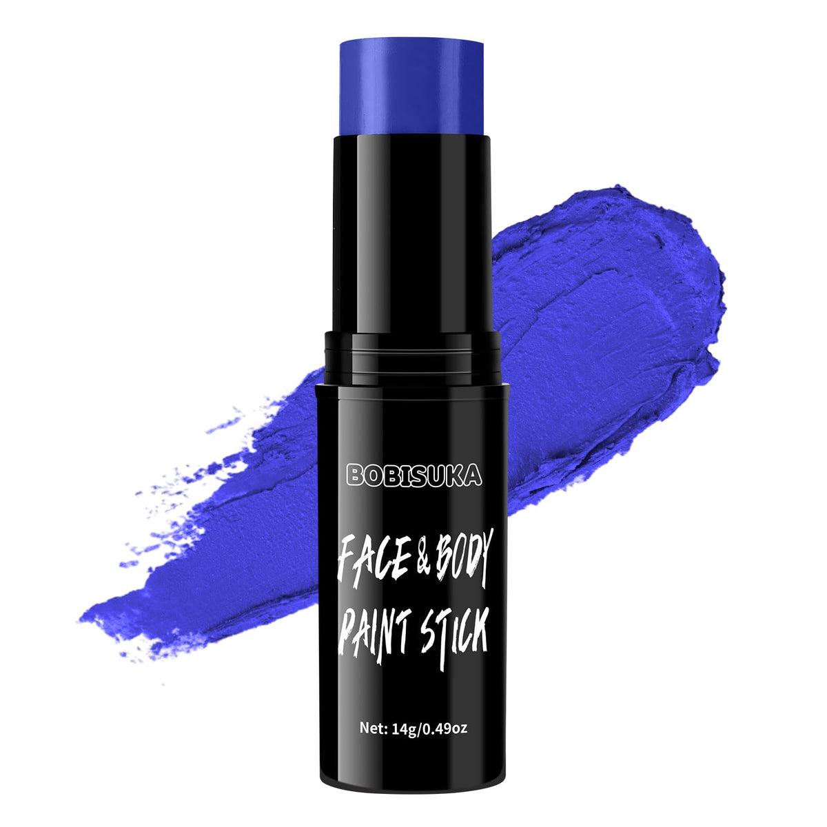 Bobisuka Blue Face Paint Stick - Water-Based Dark Blue For Costume, Sports, Halloween, Cosplay