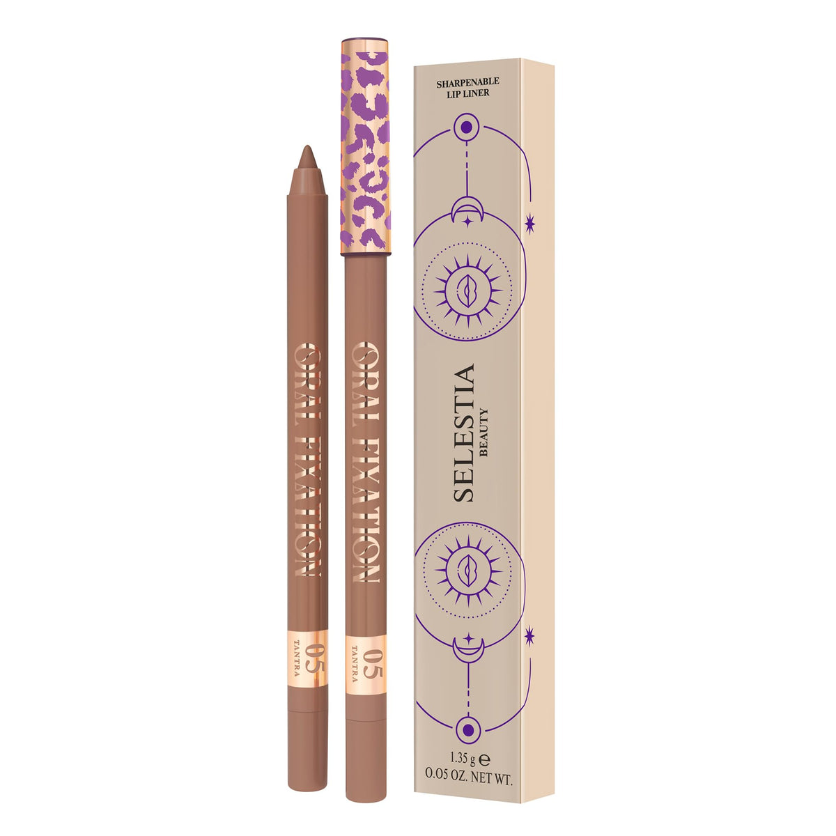 Selestia Beauty Lip Liner - Long-Lasting Waterproof Pencil In Tantra For Precision Application