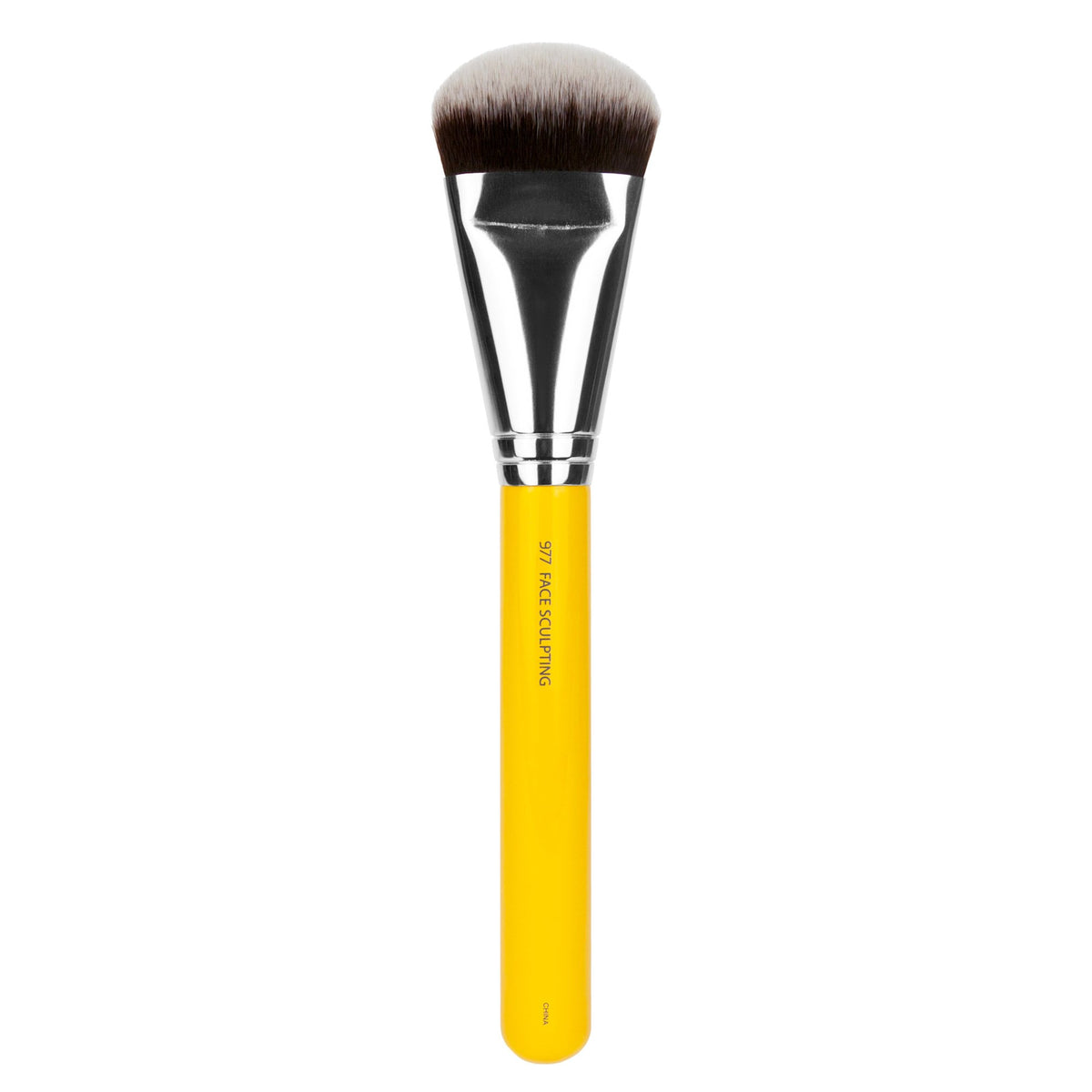 Bdellium Tools Studio Series 977 Face Sculpting Brush - Yellow, Soft Synthetic Fibers