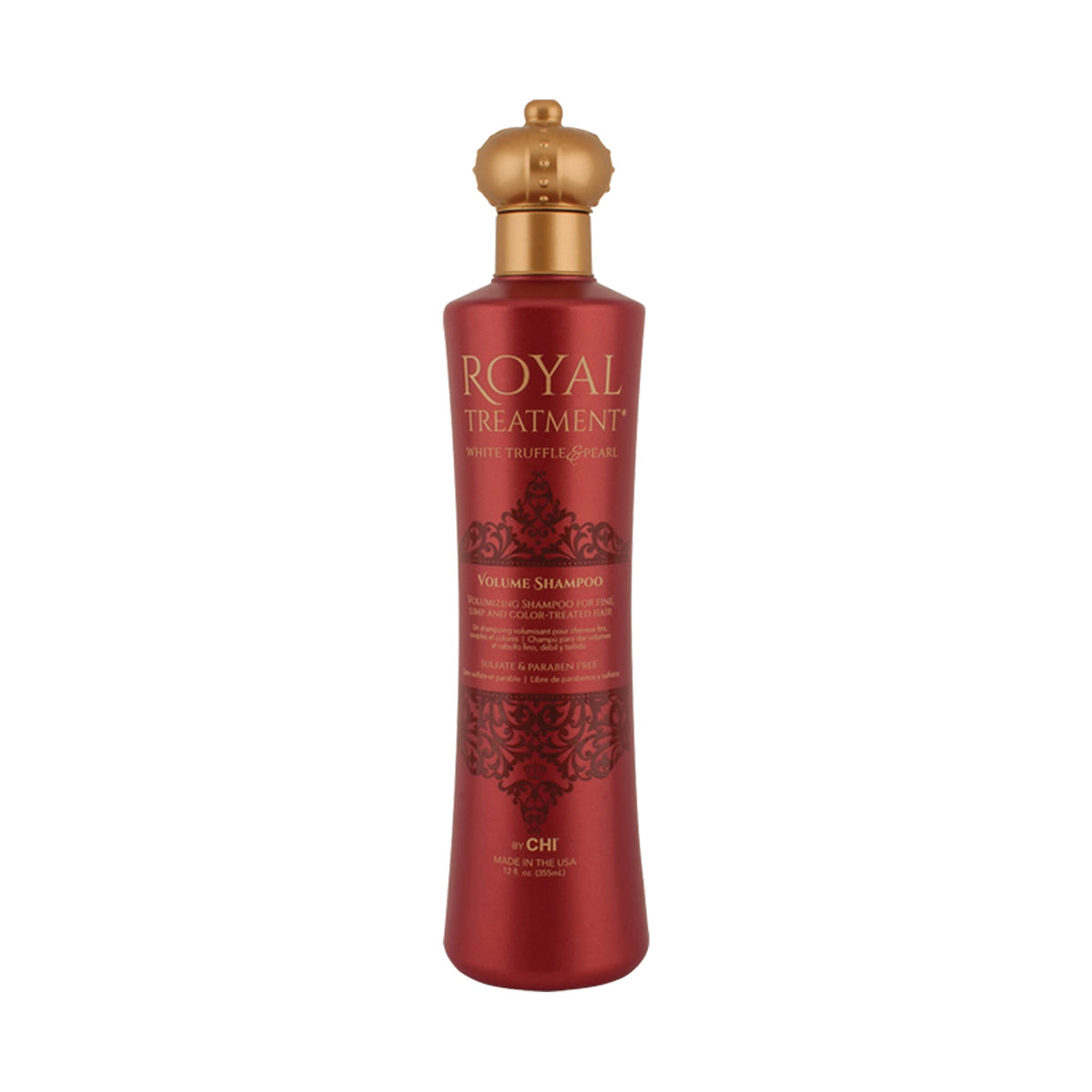 Chi Royal Treatment Volume Shampoo - Sulfate & Paraben Free For Limp, Color-Treated Hair, 12 Oz