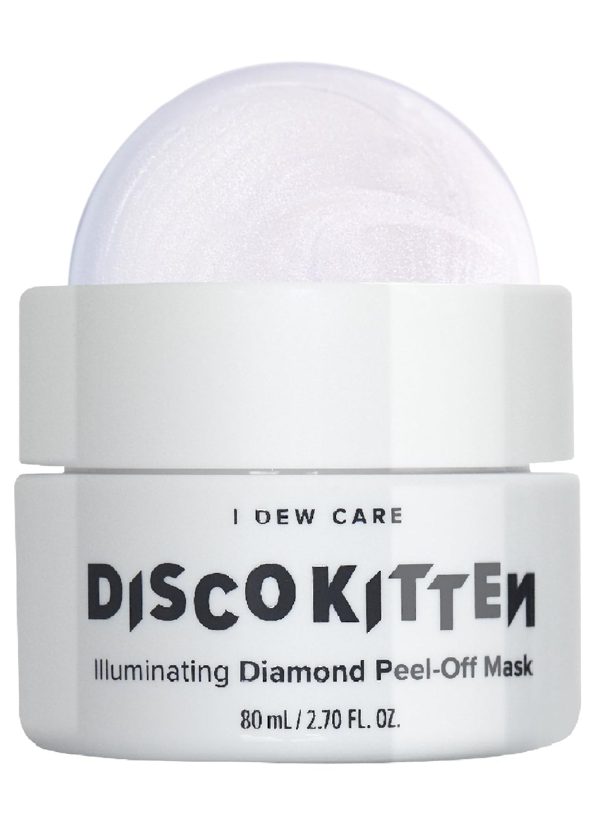 I Dew Care Disco Kitten Peel-Off Mask - Illuminate Skin With White Water Lily & Diamond Powder 2.7 Oz