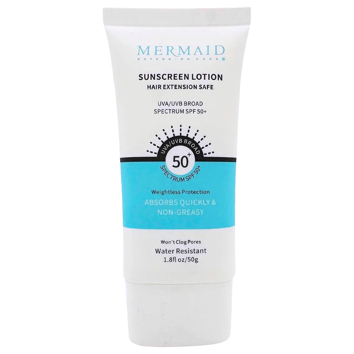 Mermaid Extension Care Sunscreen, Lightweight Zinc Oxide, All-Day Protection, 1.8 Fl Oz