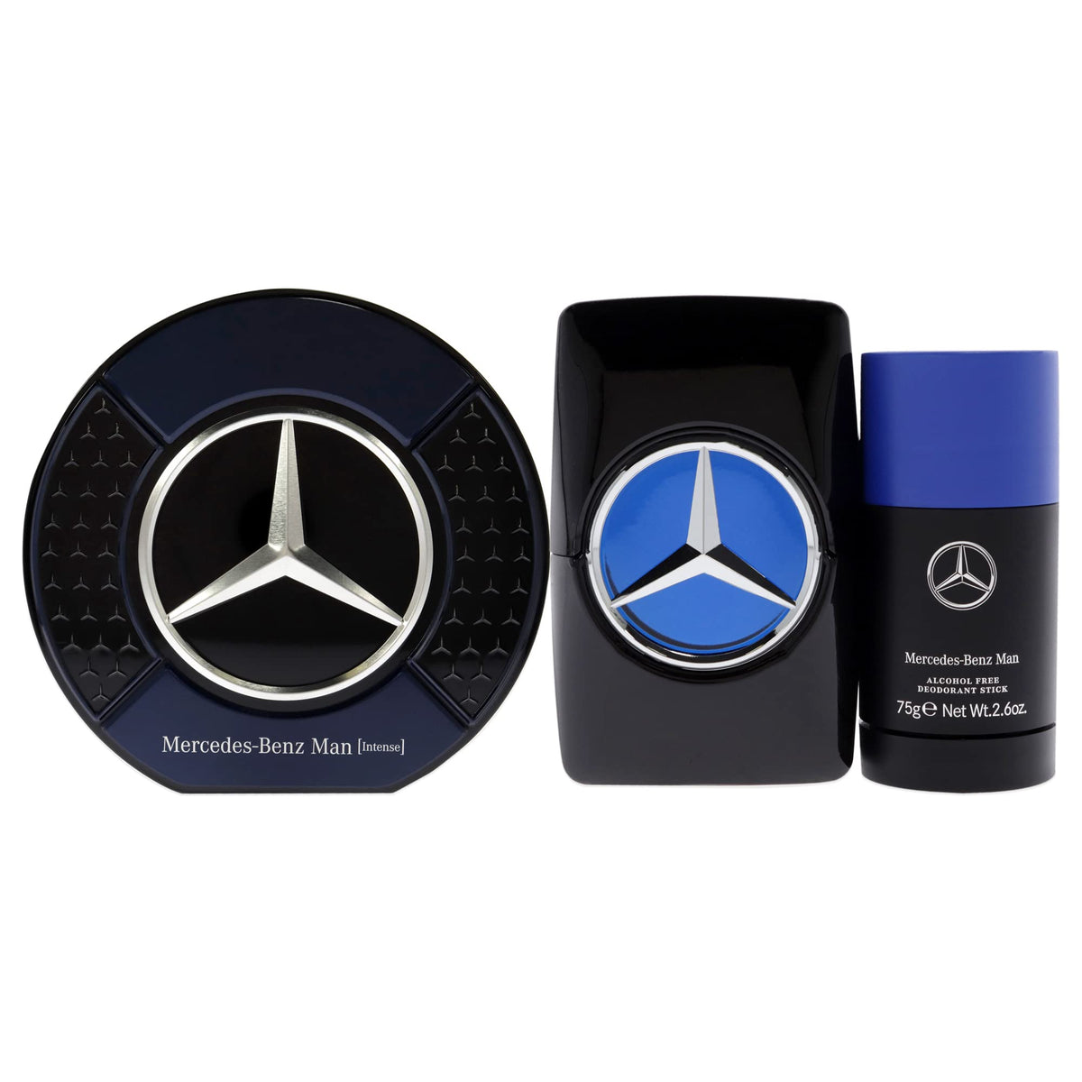 Mercedes-Benz Intense Gift Set For Men - 2.7 Oz Eau De Toilette & 2.6 Oz Deodorant Stick