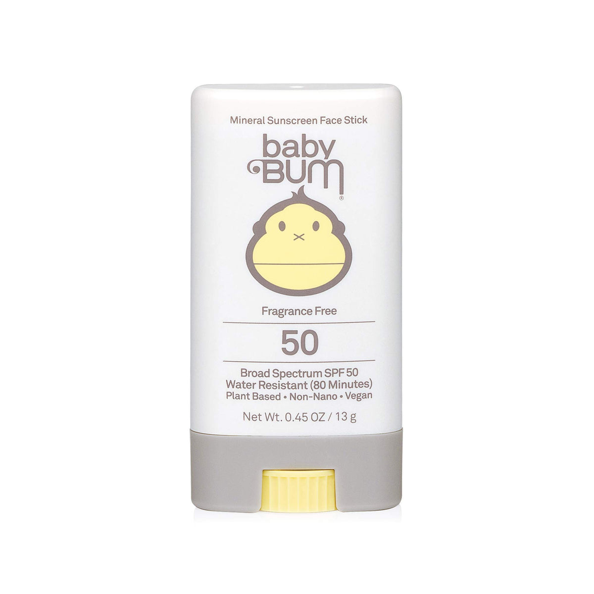 Sun Bum Baby Spf 50 Sunscreen Stick - Mineral Uva/Uvb Protection For Sensitive Skin, 0.45 Oz