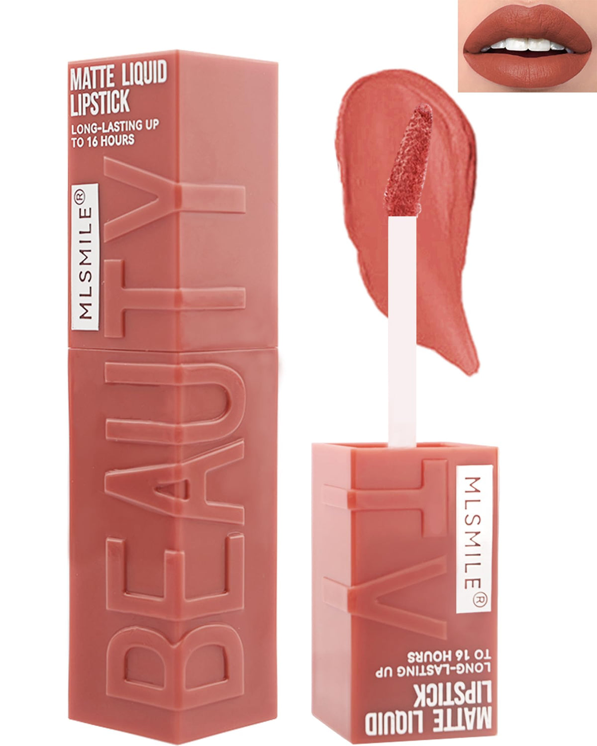 Lysdefeu Matte Liquid Lipstick - High Pigmented Orange Tint, Long Lasting, Waterproof, 0.2 Fl Oz