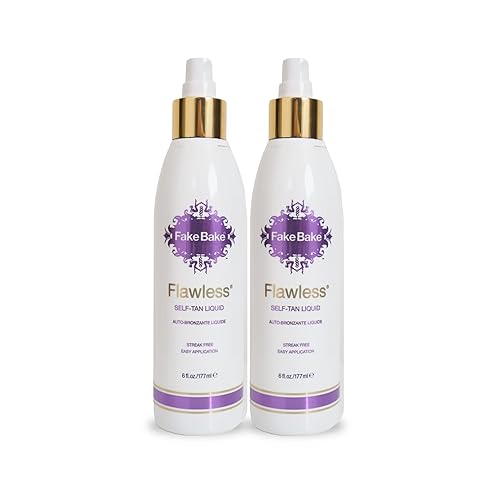 Fake Bake Flawless Self-Tanner Pack Of 2 - 6 Fl Oz Each, Sunless Tanning Solution