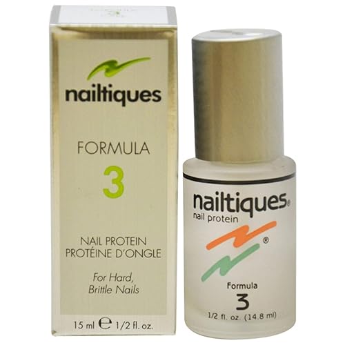 Nailtiques Nail Protein Formula 3 - Strengthening Treatment, 0.5 Fl Oz