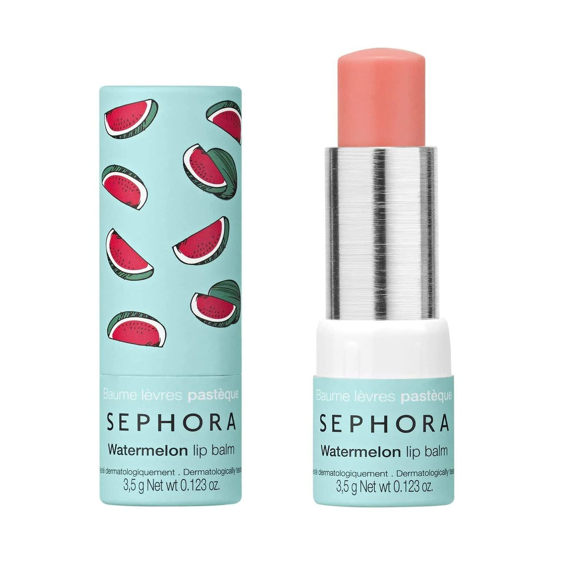 Sephora Watermelon Lip Balm - Hydrating 0.12 Oz Moisturizer For Soft, Smooth Lips