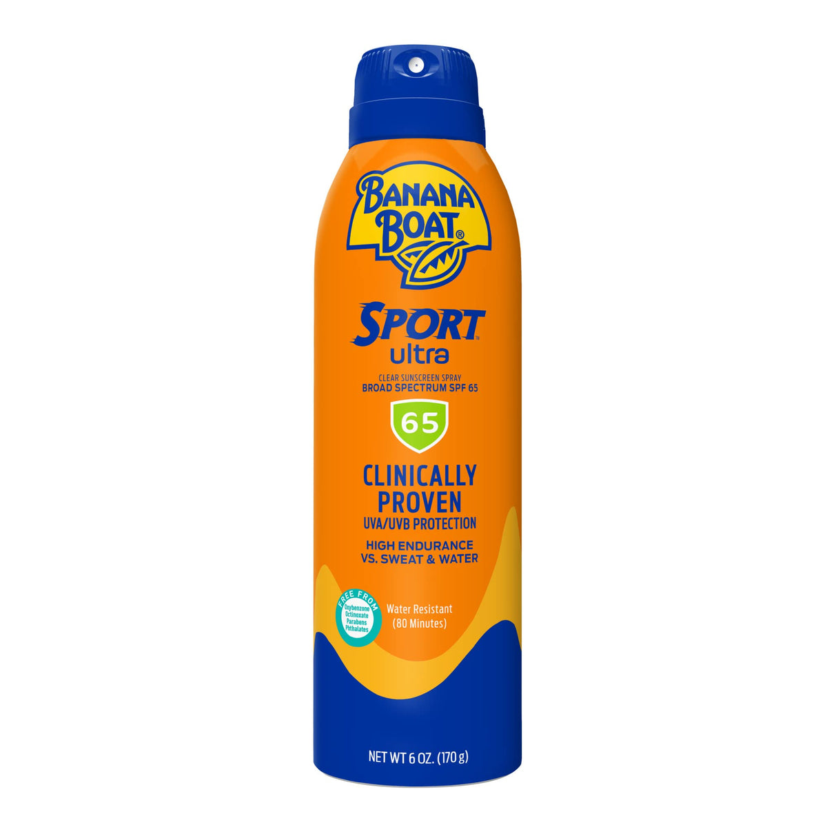 Banana Boat Sport Ultra Spf 65 Sunscreen Spray, 6Oz - Oxybenzone Free & Water Resistant