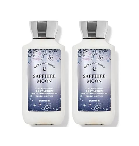 Bath & Body Works Sapphire Moon Body Lotion Set For Women, 8 Fl Oz - 2 Pack