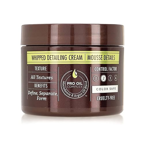 Macadamia Professional Whipped Detailing Hair Cream, Cranberry, 2 Oz For Soft, Defined Hair