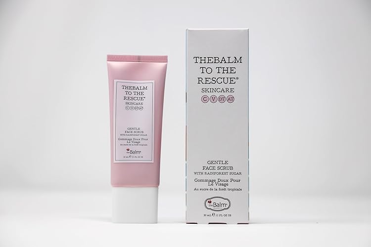 Thebalm To The Rescue Gentle Face Scrub For Women - 1 Oz Cranberry Exfoliating Scrub