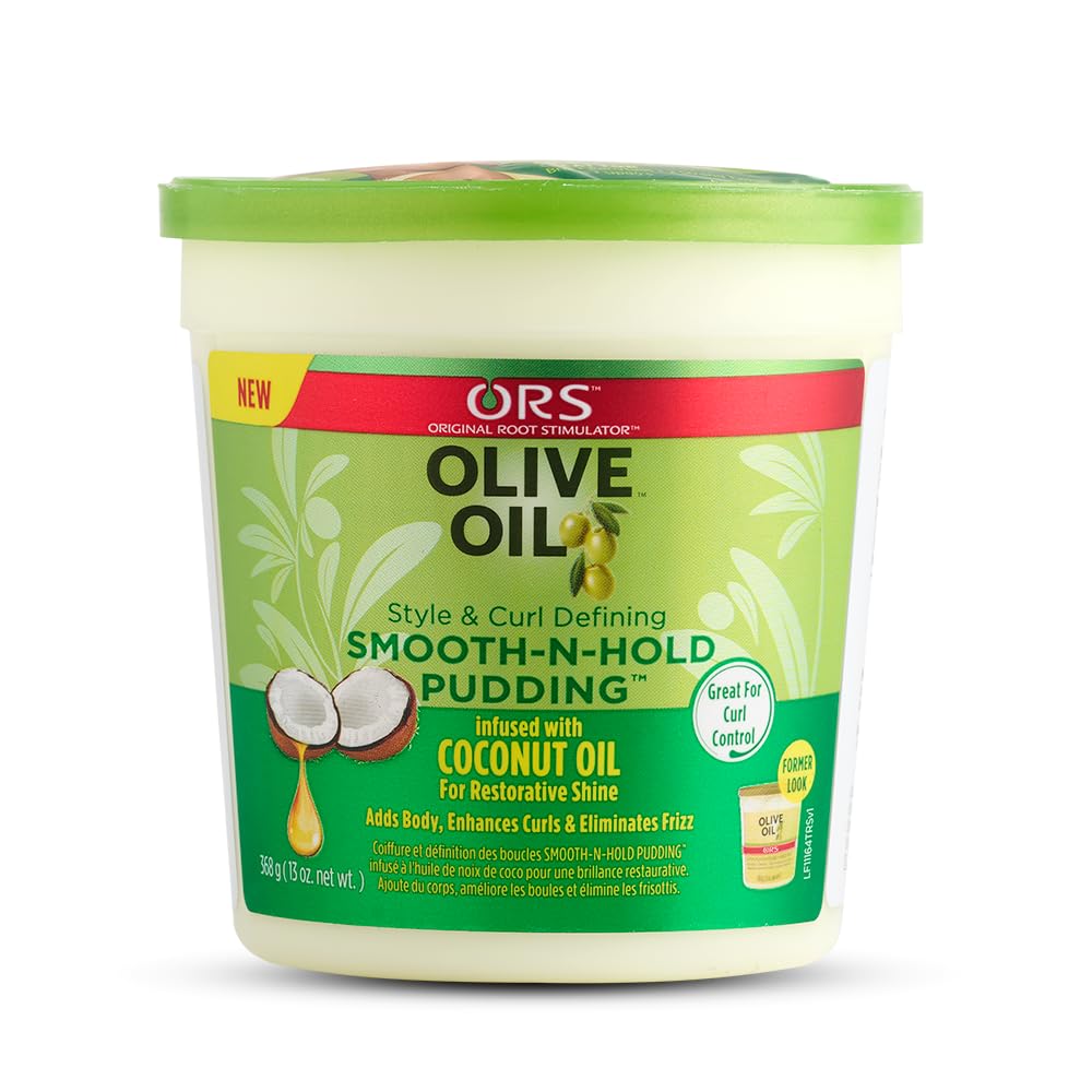 Ors Olive Oil Style And Curl Smooth-N-Hold Pudding, 13 Oz - Curl Defining Hair Gel